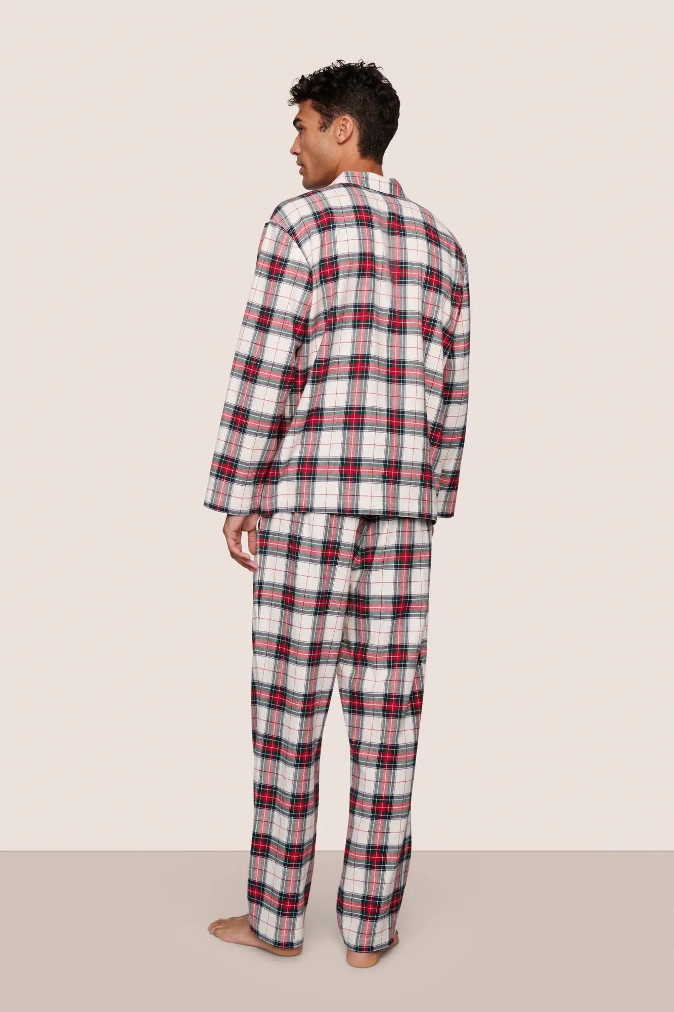 Eberjey Men's Flannel Long PJ Set