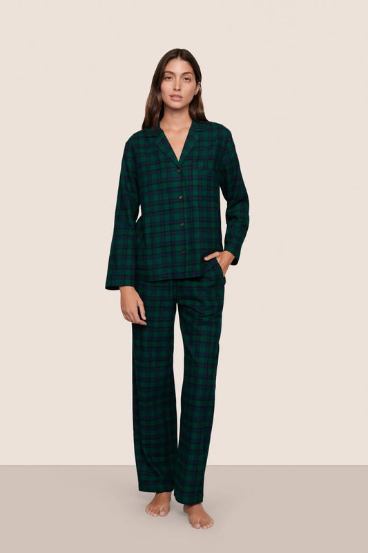 Eberjey Flannel Long PJ Set