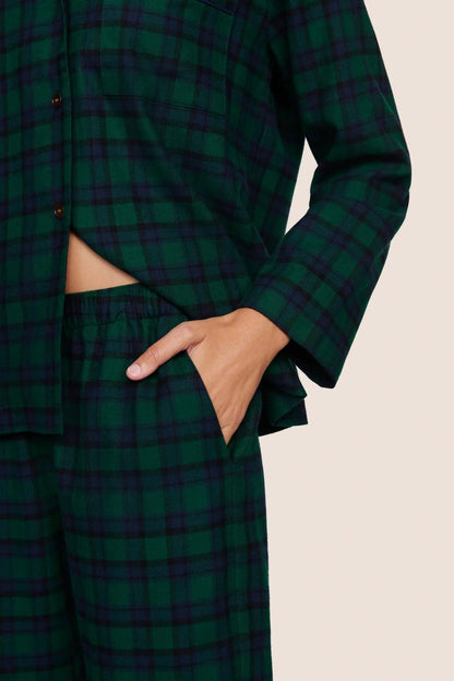 Eberjey Flannel Long PJ Set