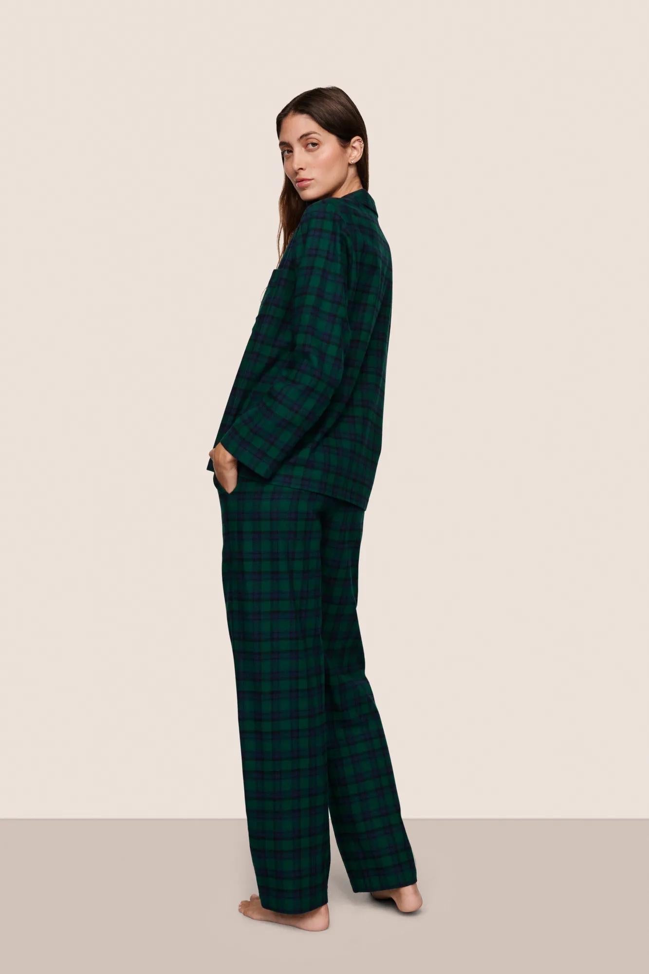 Eberjey Flannel Long PJ Set