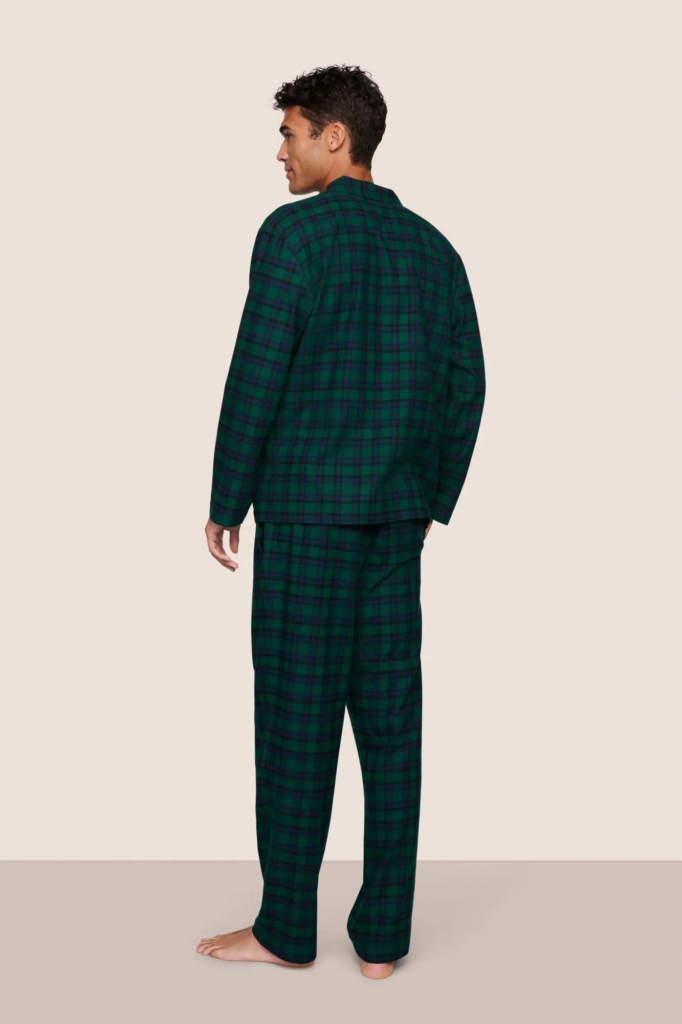 Eberjey Men's Flannel Long PJ Set