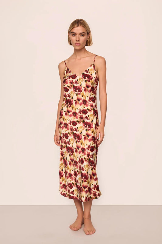Eberjey Eberjey x Lily Aldridge - Inez Washable Silk Printed Slip