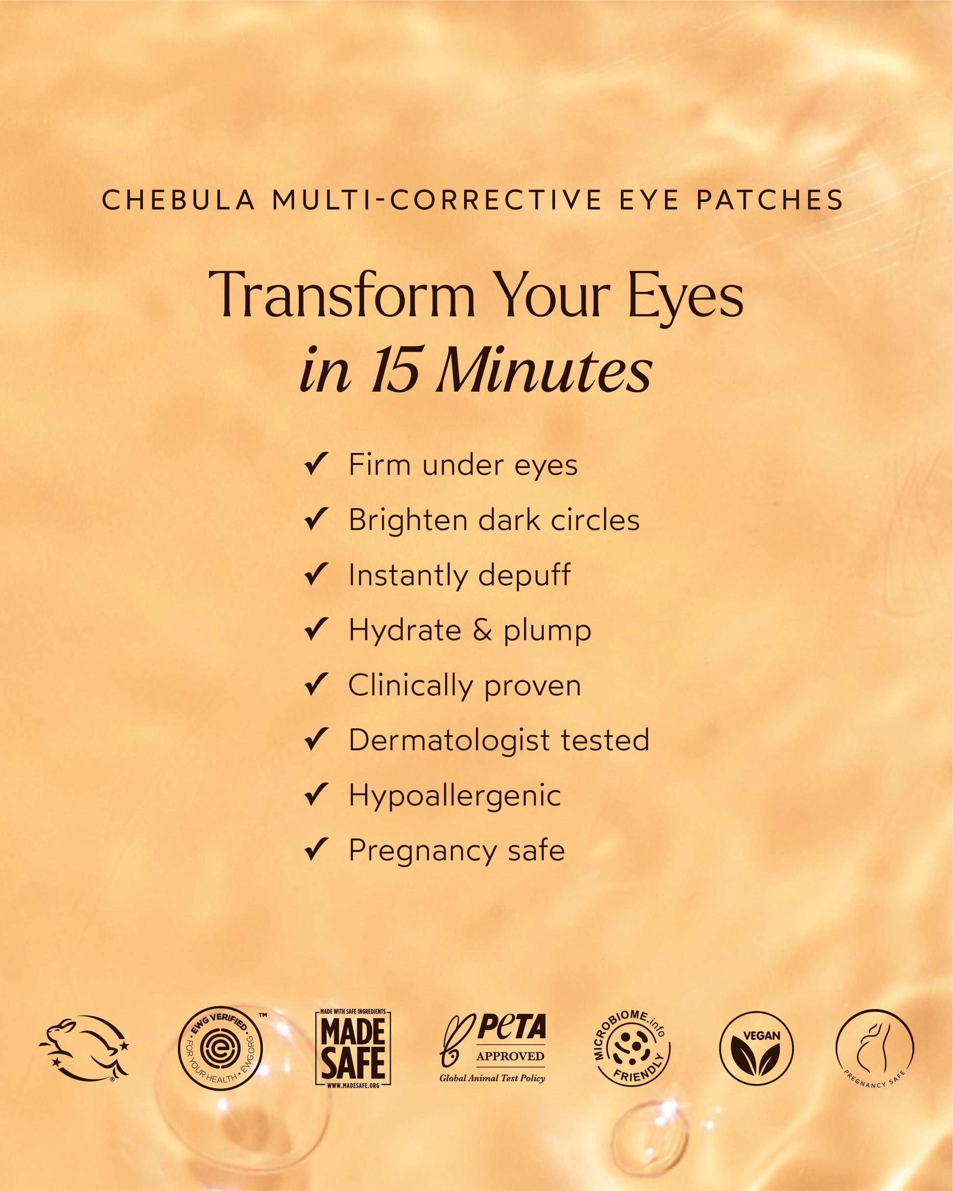 Eberjey True Botanicals Chebula Multi-Corrective Eye Patches