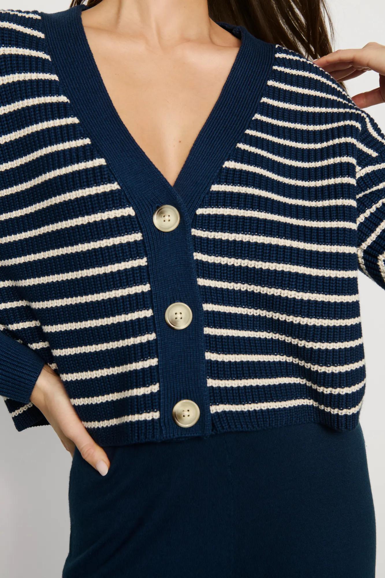 Eberjey Coastal Cotton Sweater Cardigan