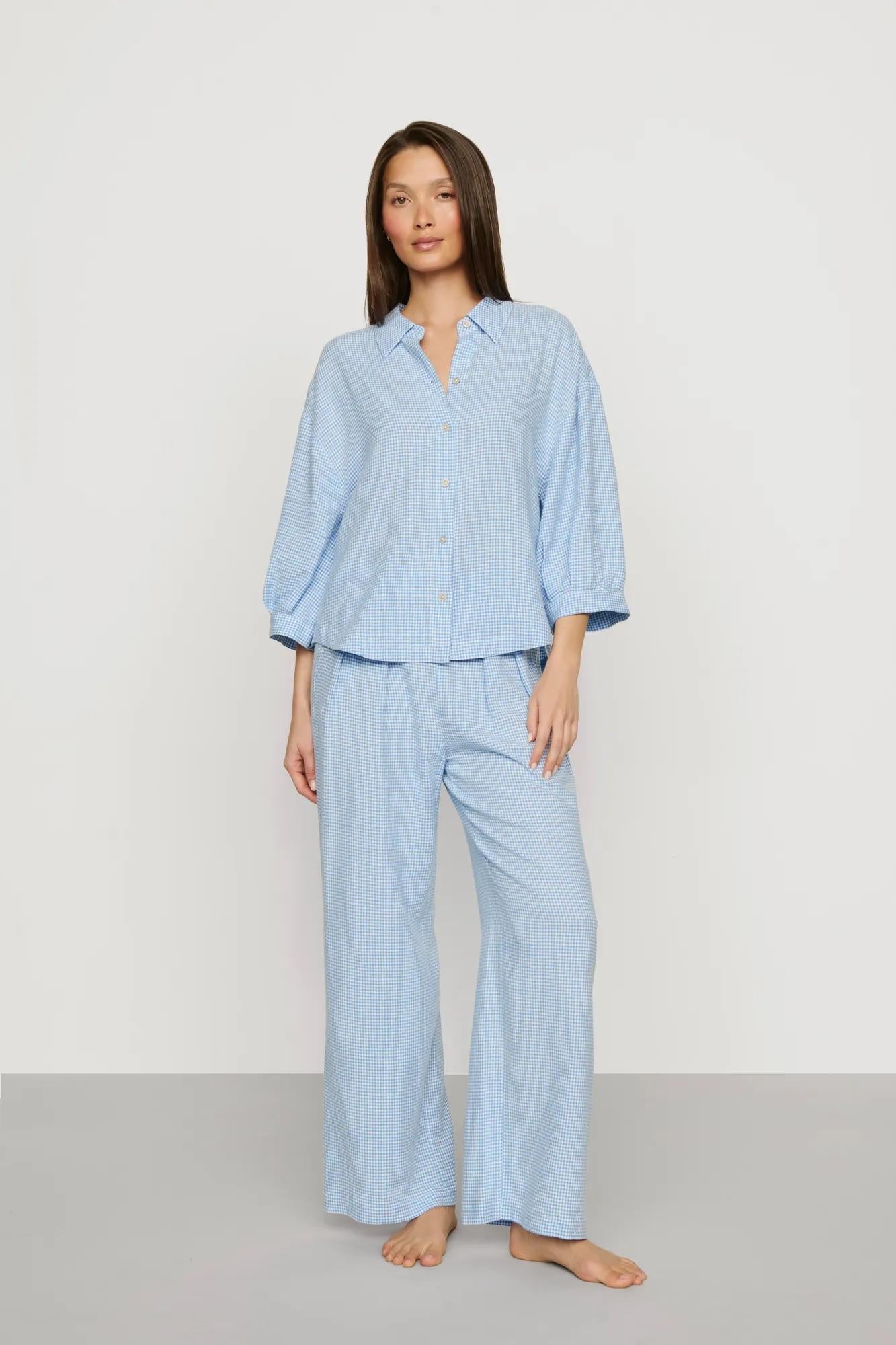 Eberjey Linen Blend Relaxed Top