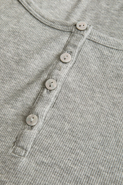 Eberjey Dream Rib Long Sleeve Henley Tee