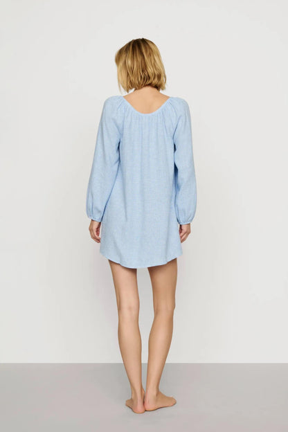 Eberjey Linen Blend Short Dress