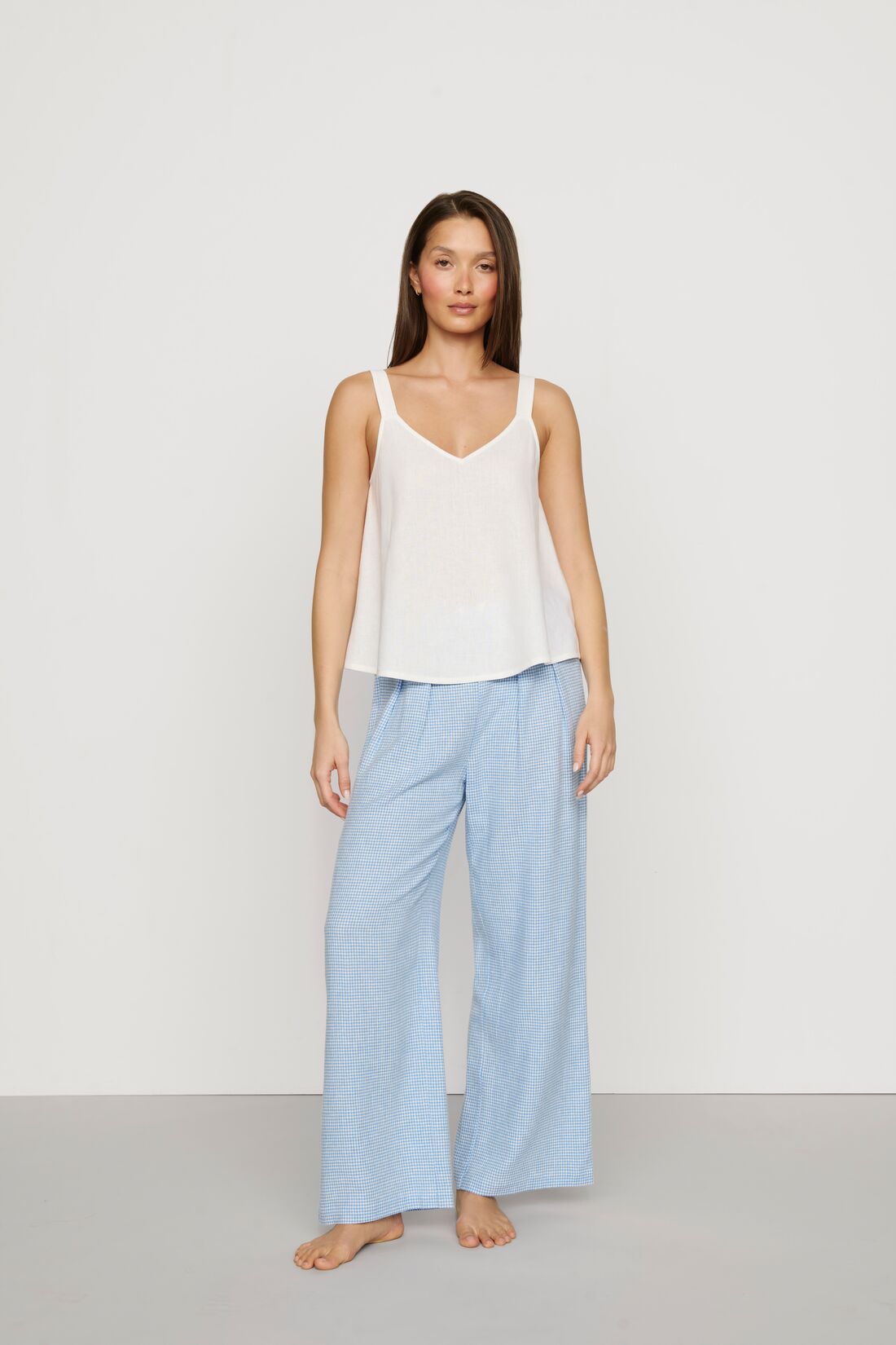Eberjey Linen Blend Relaxed Pant