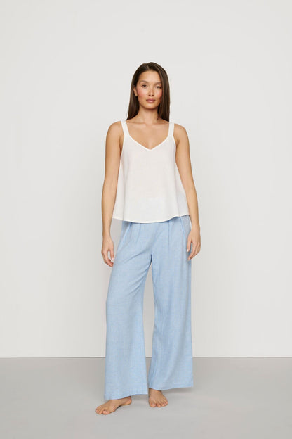 Eberjey Linen Blend Relaxed Pant