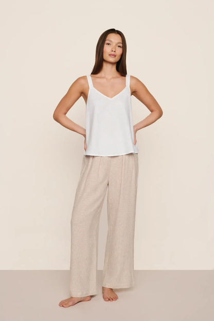 Gingham White/Warm Taupe,X-Small