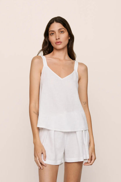 Eberjey Linen Blend V Neck Cami