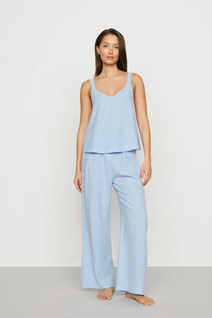 Gingham White/Summer Blue,X-Small