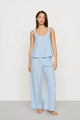 Gingham White/Summer Blue