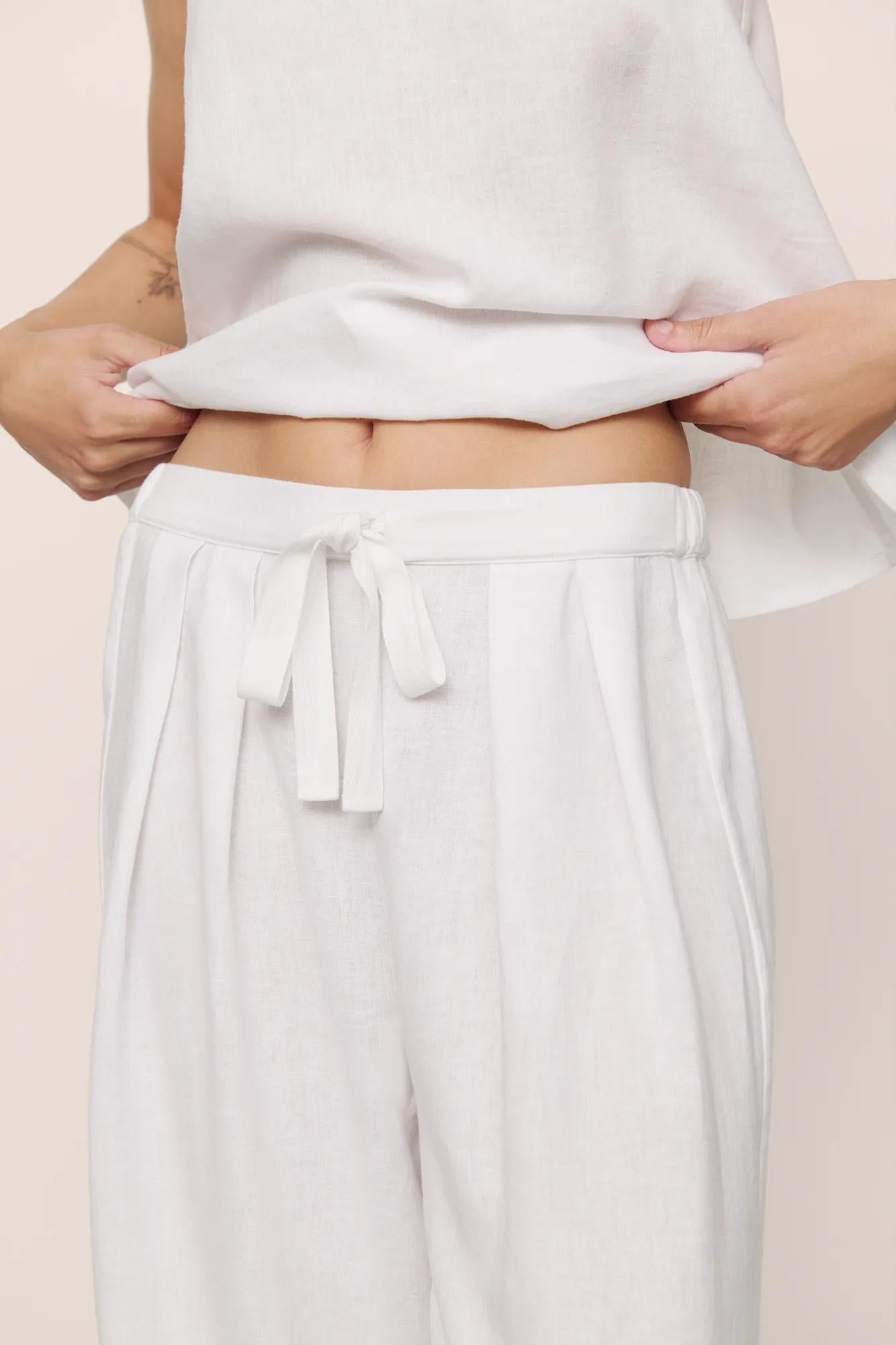 Eberjey Linen Blend Relaxed Pant