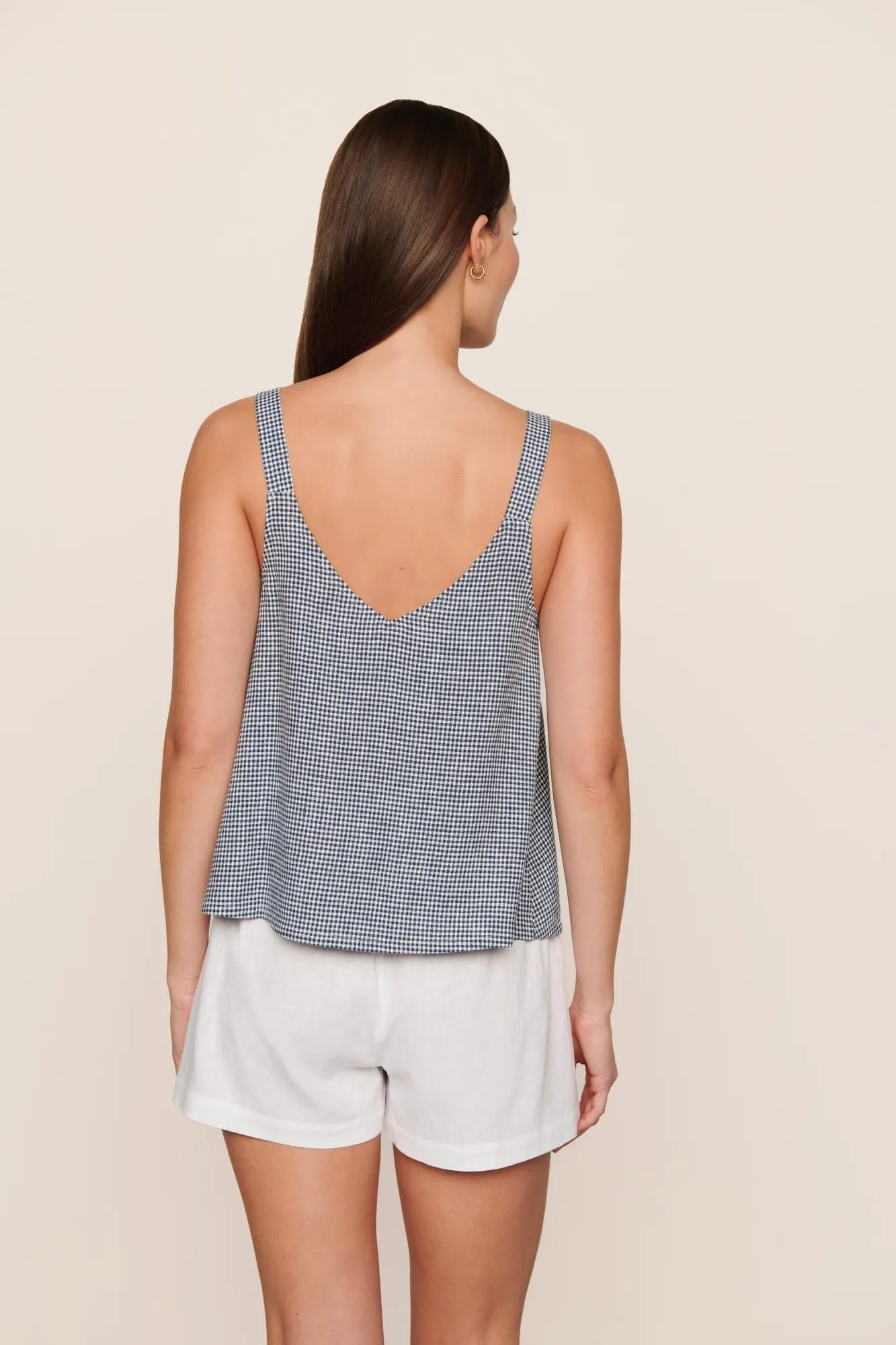 Eberjey Linen Blend V Neck Cami