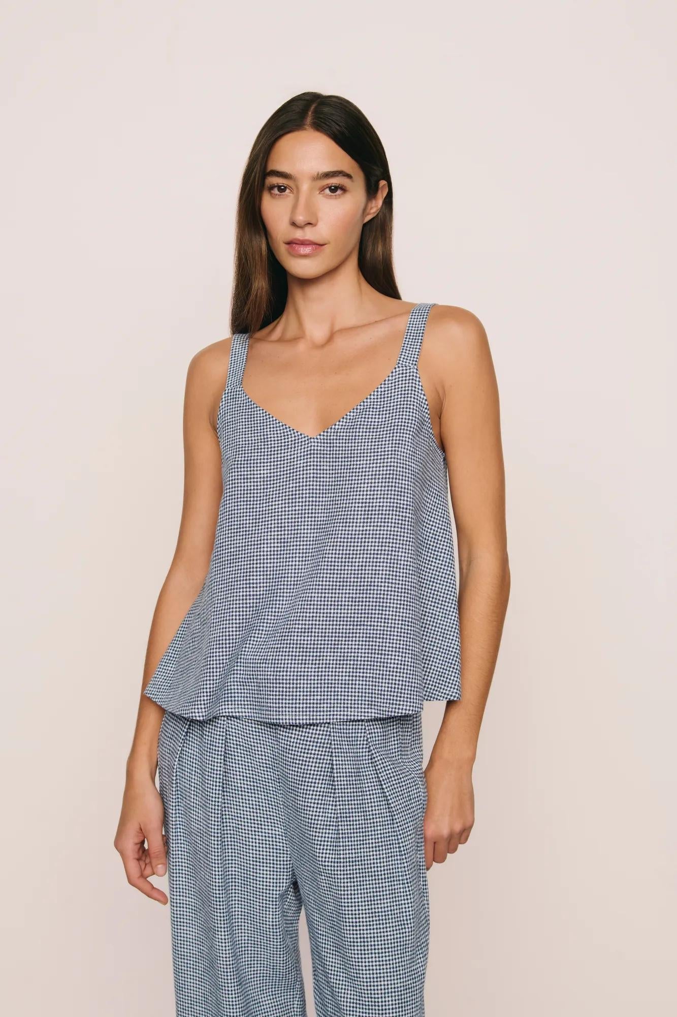 Eberjey Linen Blend V Neck Cami