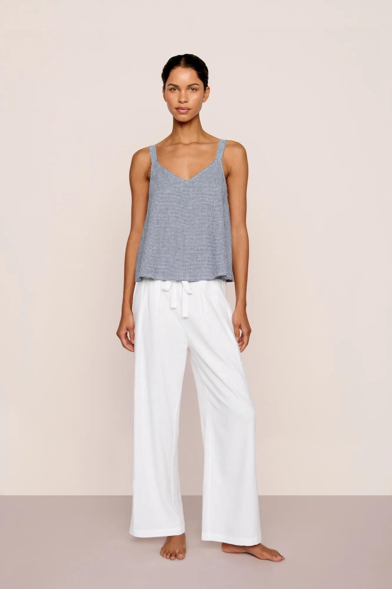 Eberjey Linen Blend V Neck Cami