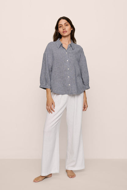 Eberjey Linen Blend Relaxed Top