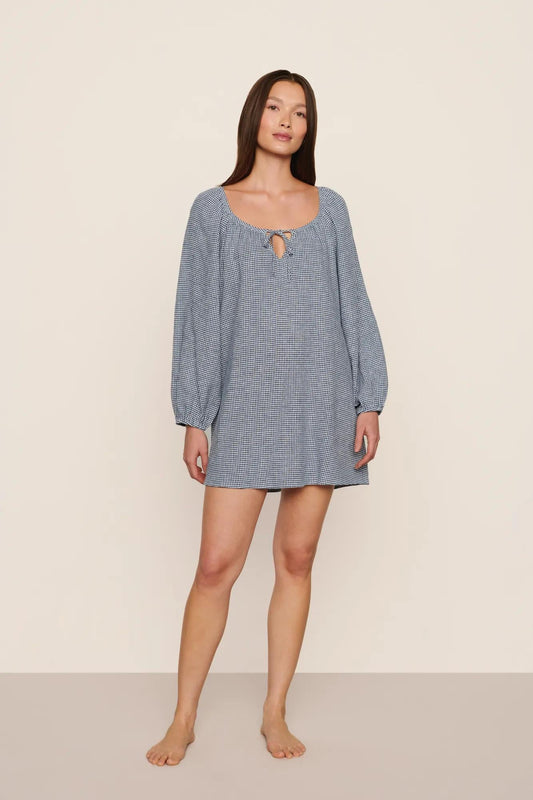 Eberjey Linen Blend Short Dress
