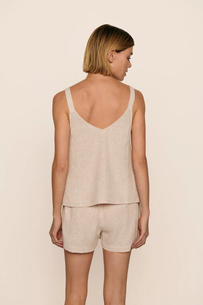 Eberjey Linen Blend V Neck Cami