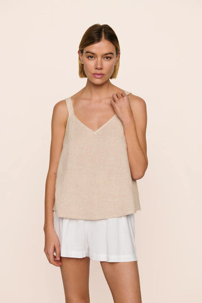 Eberjey Linen Blend V Neck Cami