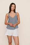 Gingham White/Navy