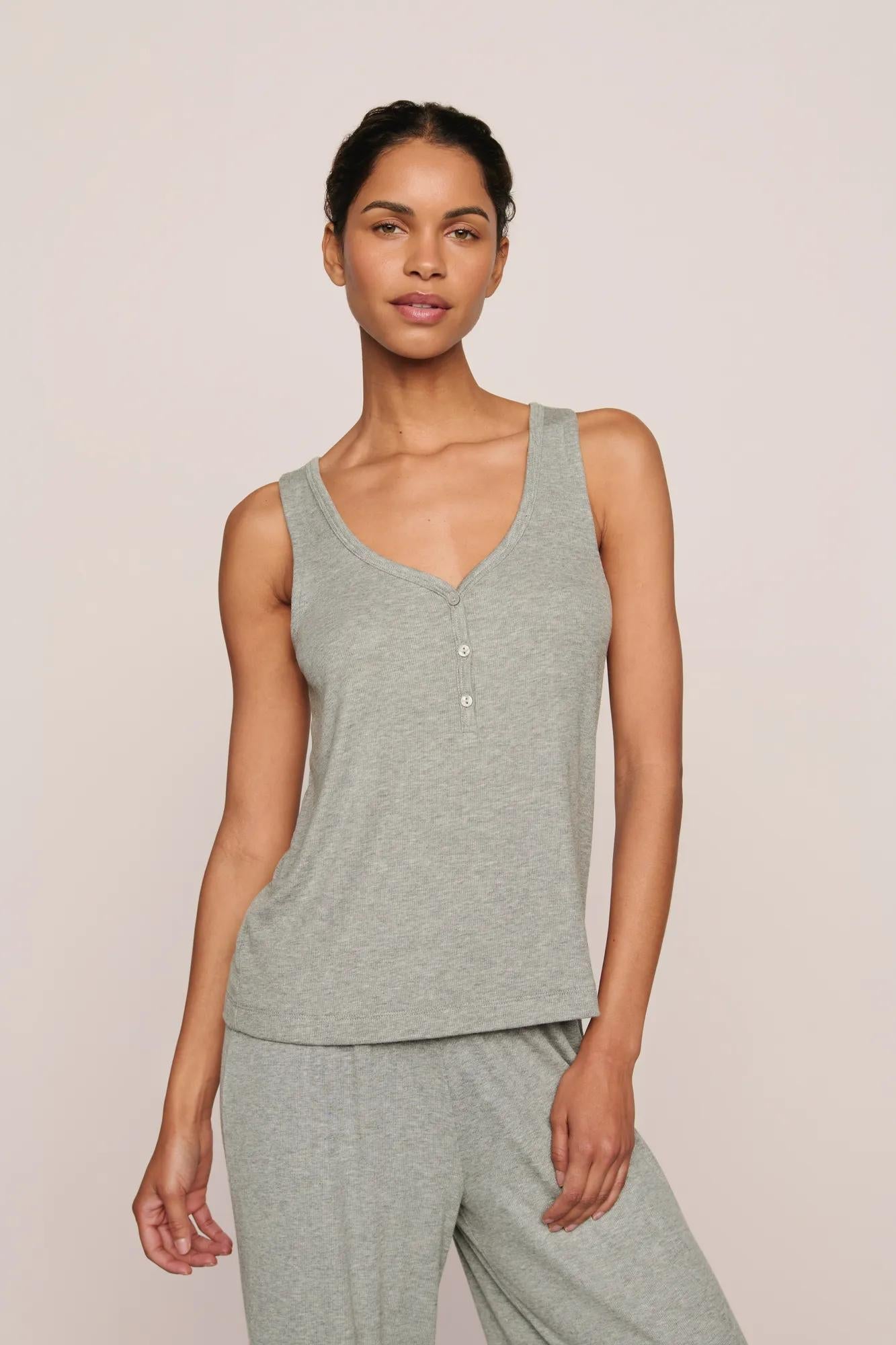 Eberjey Dream Rib V Neck Tank
