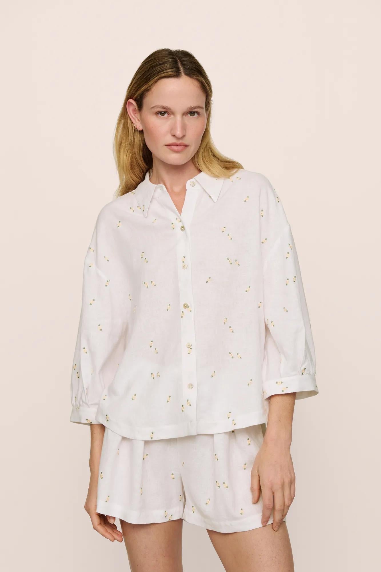 Eberjey Linen Blend Relaxed Top