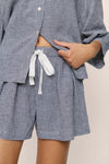 Gingham White/Navy