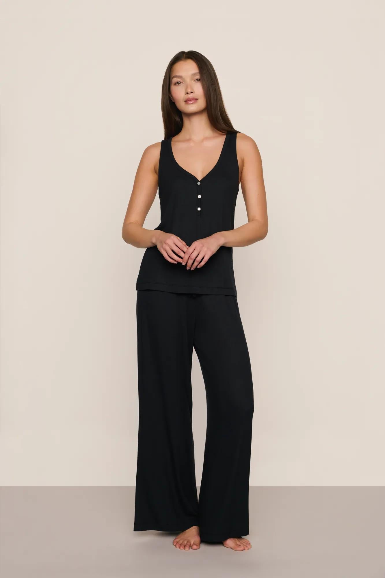 Eberjey Dream Rib Wide Leg Pant