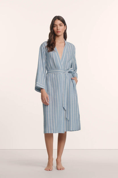 Classic Stripe Slate Blue/Ivory,X-Small