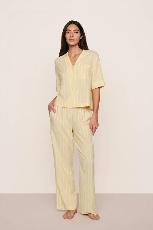 Eberjey Nautico Relaxed Short Sleeve & Pant PJ Set