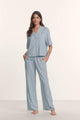 Classic Stripe Slate Blue/Ivory