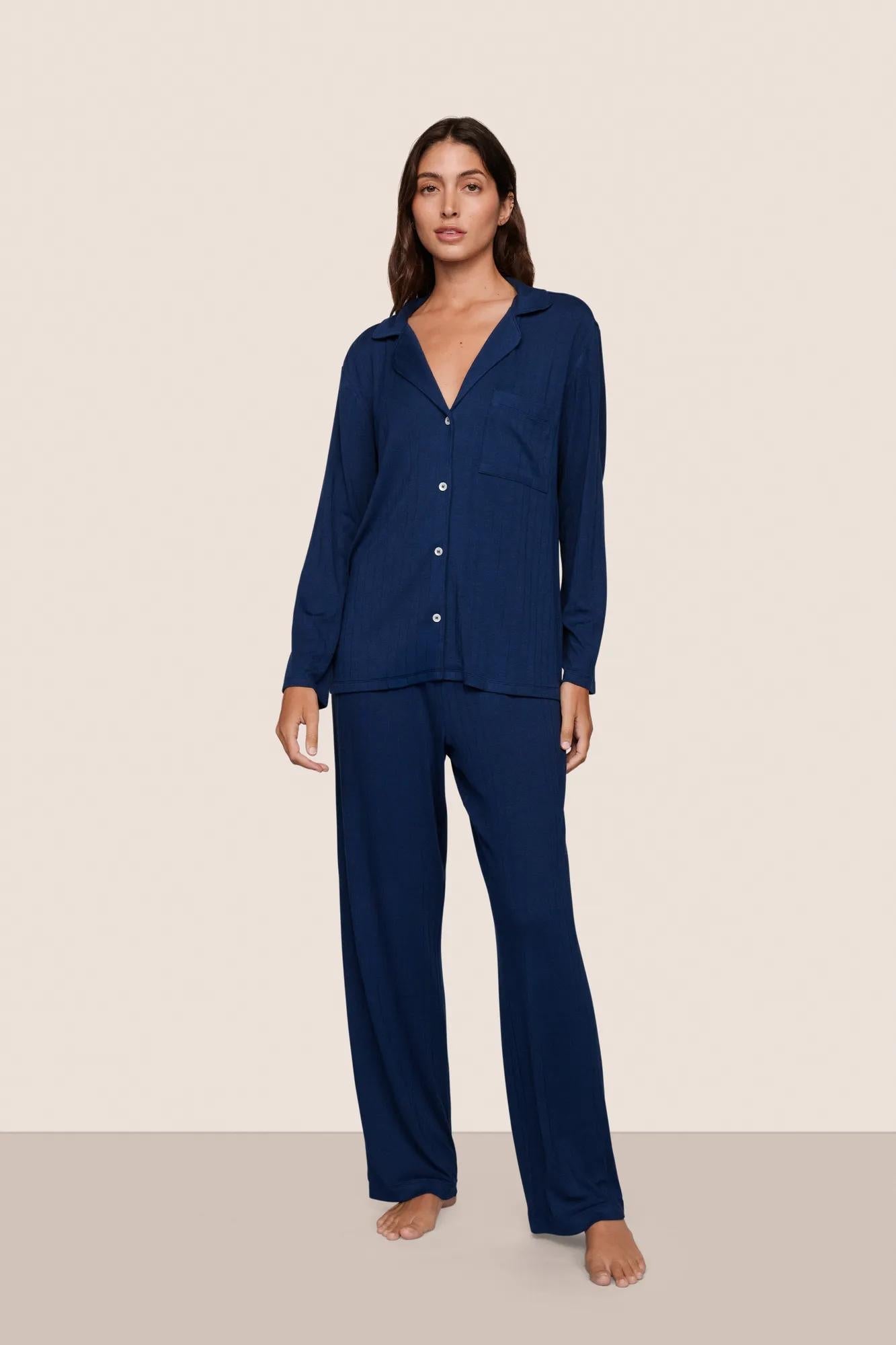 Eberjey Gisele TENCEL™ Modal Rib Long PJ Set