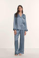 Duo Stripe Slate Blue/Ivory