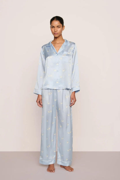 Large Swans Ice Blue/Ivory,X-Small