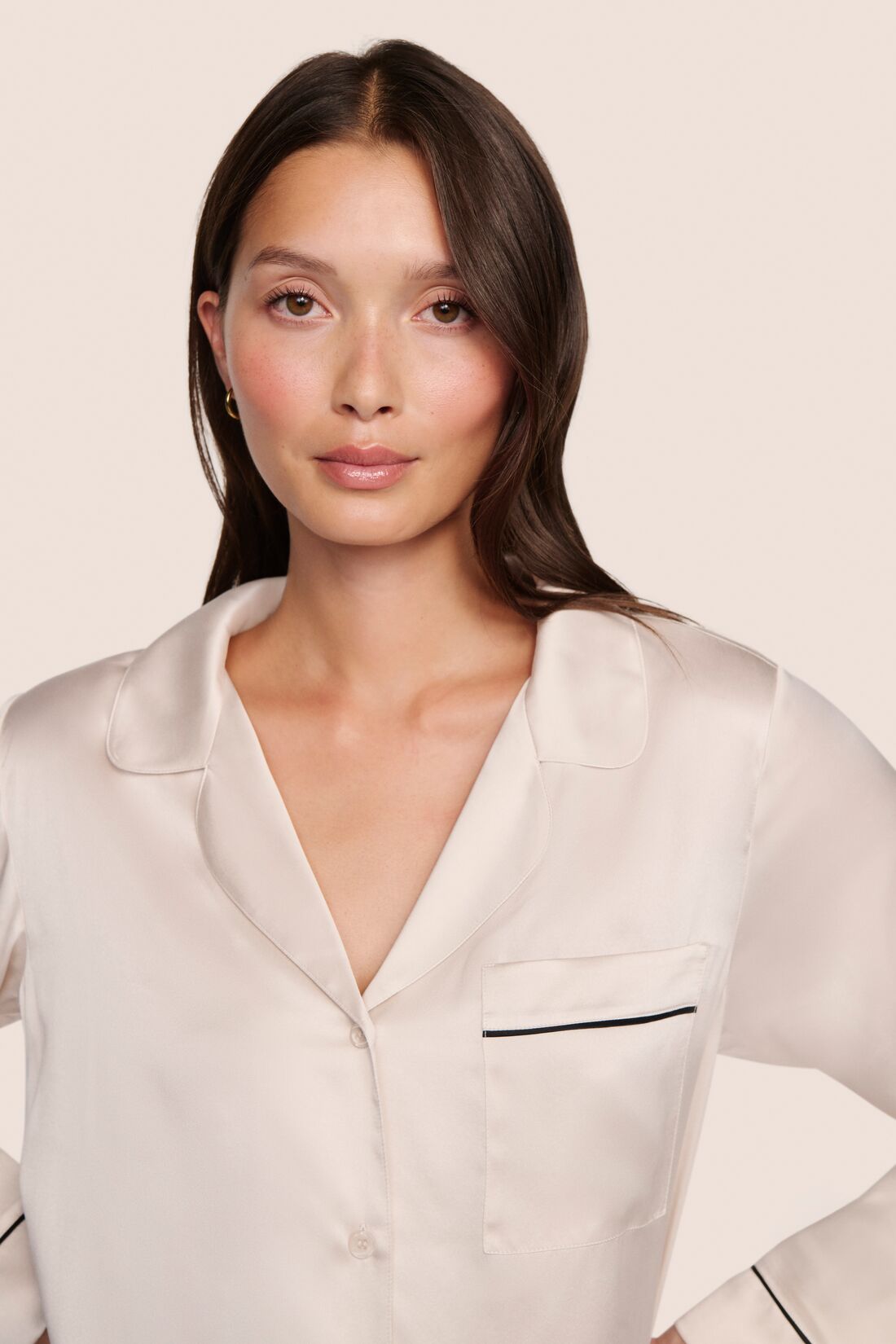 Eberjey Inez Washable Silk Long PJ Set