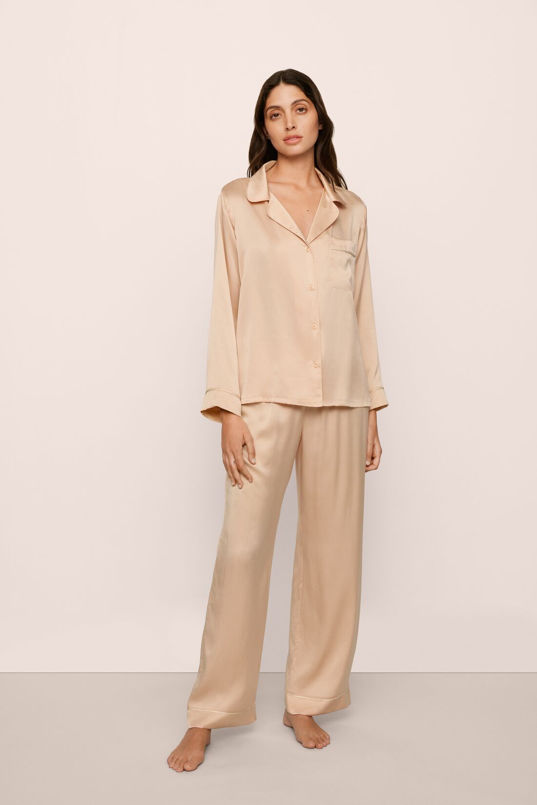 Eberjey Inez Washable Silk Long PJ Set