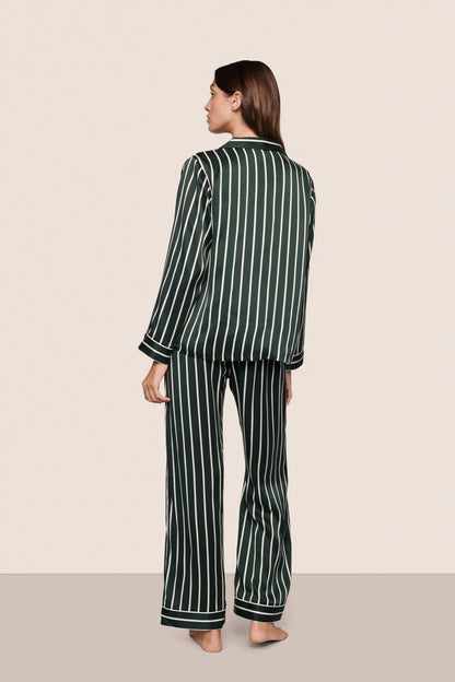 Eberjey Inez Washable Silk Printed Long PJ Set