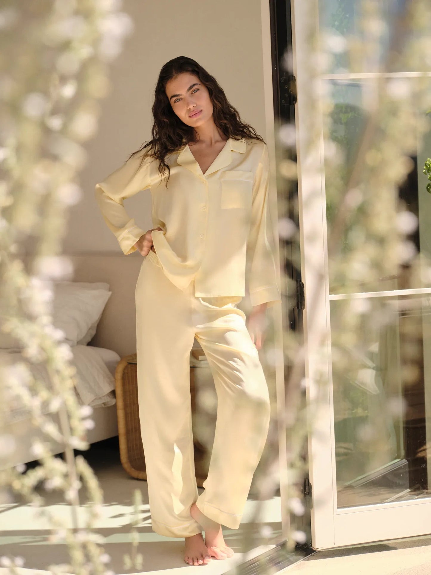 Eberjey Inez Washable Silk Long PJ Set