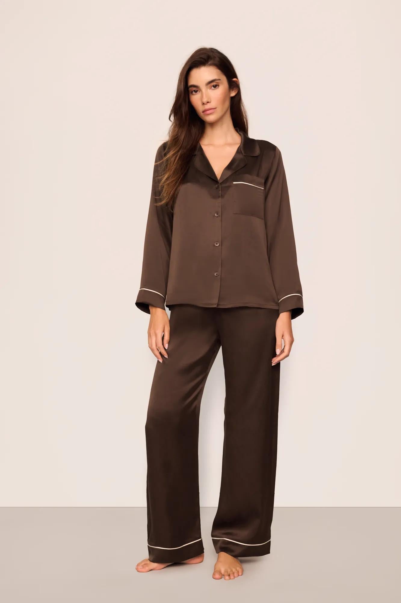 Eberjey Inez Washable Silk Long PJ Set