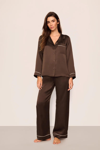 Eberjey Inez Washable Silk Long PJ Set