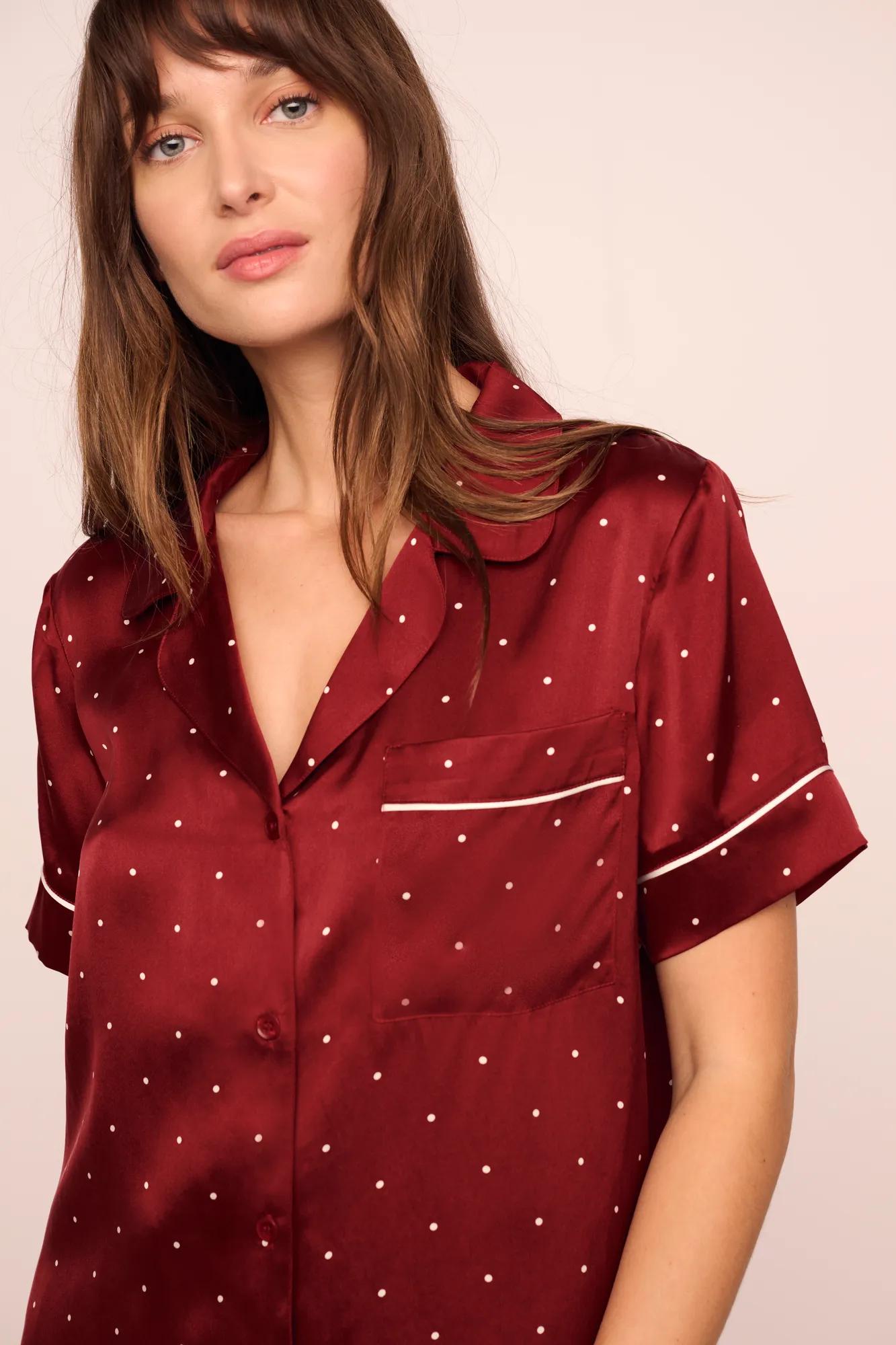 Eberjey Eberjey x Lily Aldridge - Inez Washable Silk Printed Short PJ Set