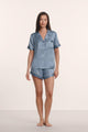 Duo Stripe Slate Blue/Ivory