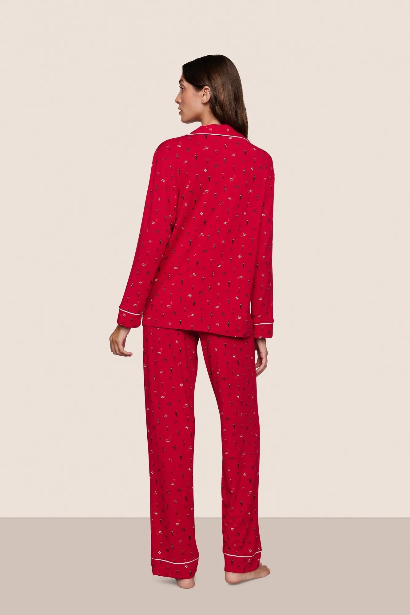 Eberjey Gisele Printed TENCEL™ Modal Long PJ Set