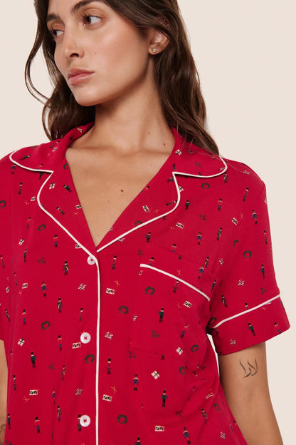 Eberjey Gisele Printed TENCEL™ Modal Relaxed Short PJ Set