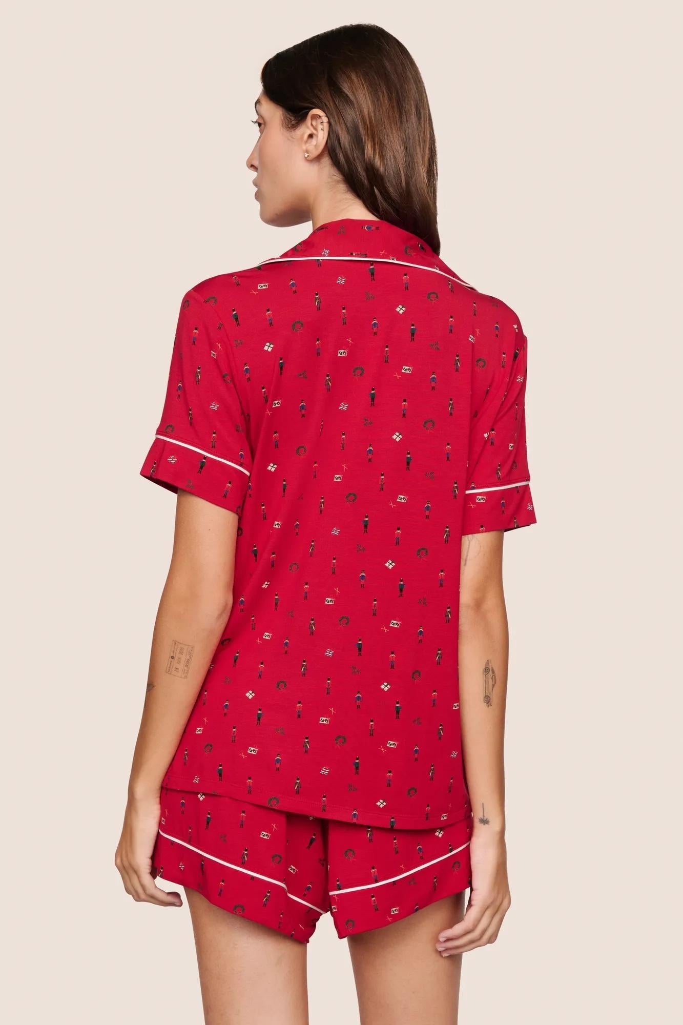 Eberjey Gisele Printed TENCEL™ Modal Relaxed Short PJ Set