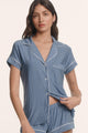 Duo Stripe Slate Blue/Ivory
