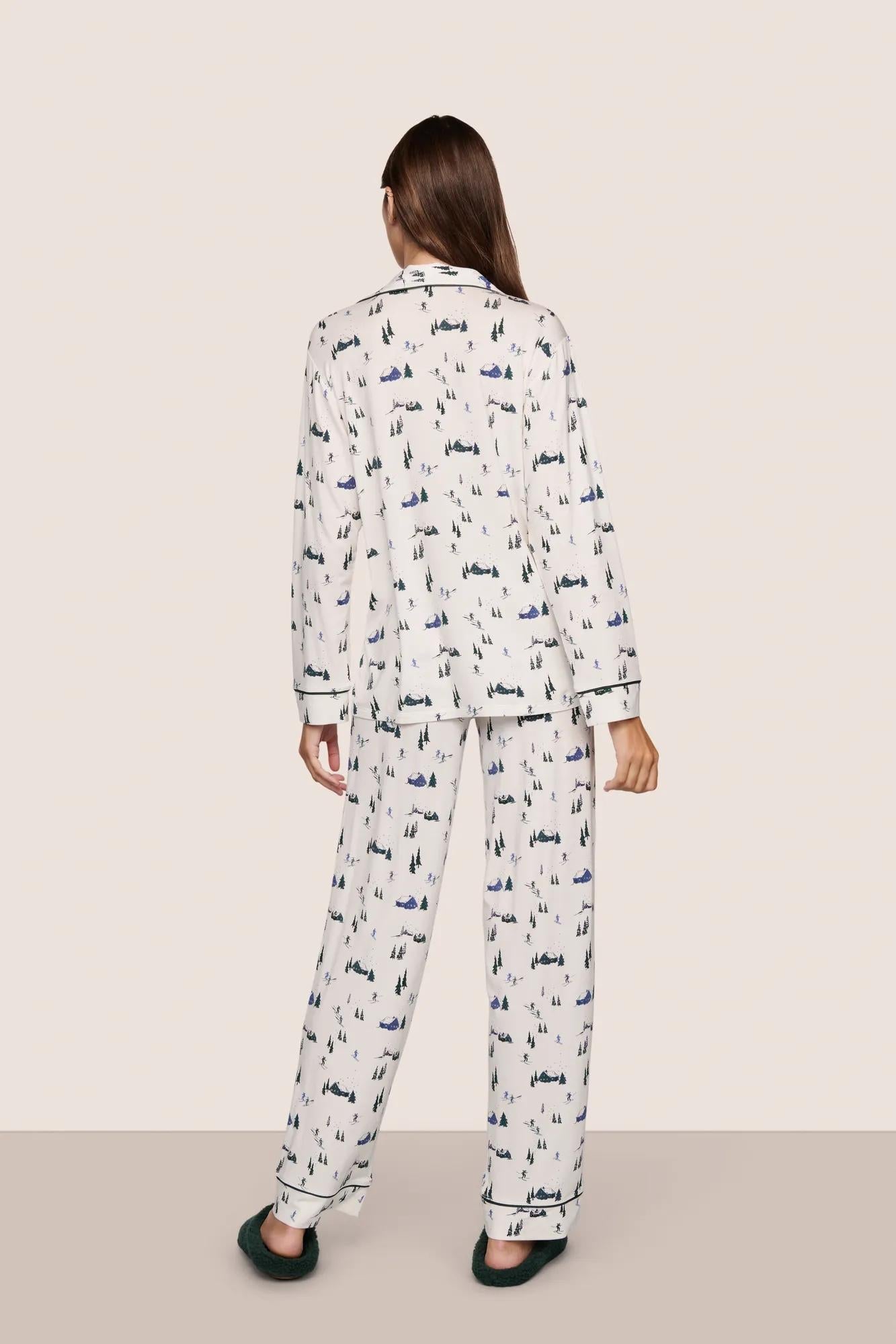 Eberjey Gisele Printed TENCEL™ Modal Long PJ Set