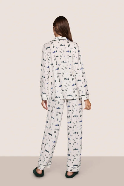 Eberjey Gisele Printed TENCEL™ Modal Long PJ Set